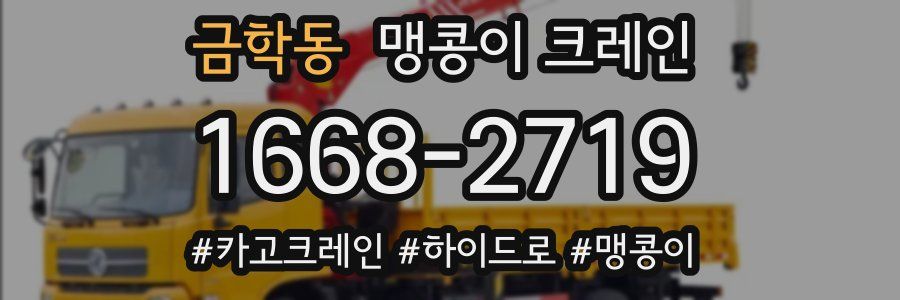 금학동 맹콩이 크레인