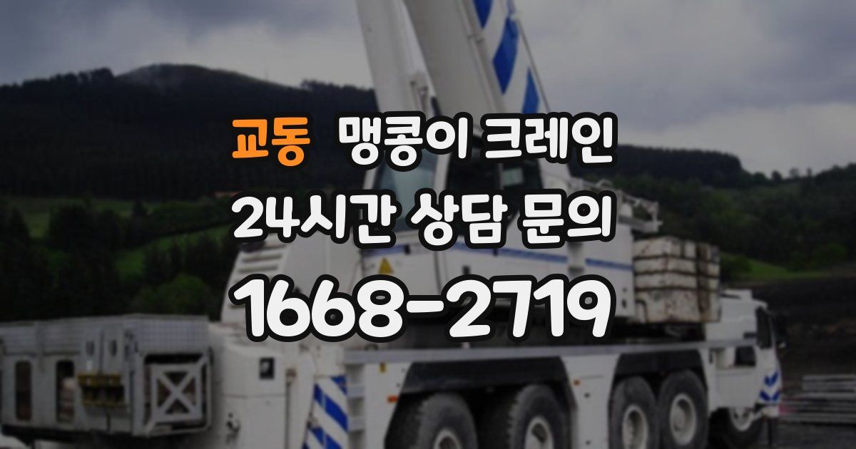 교동 맹콩이 크레인