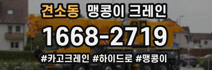 견소동 맹콩이 크레인