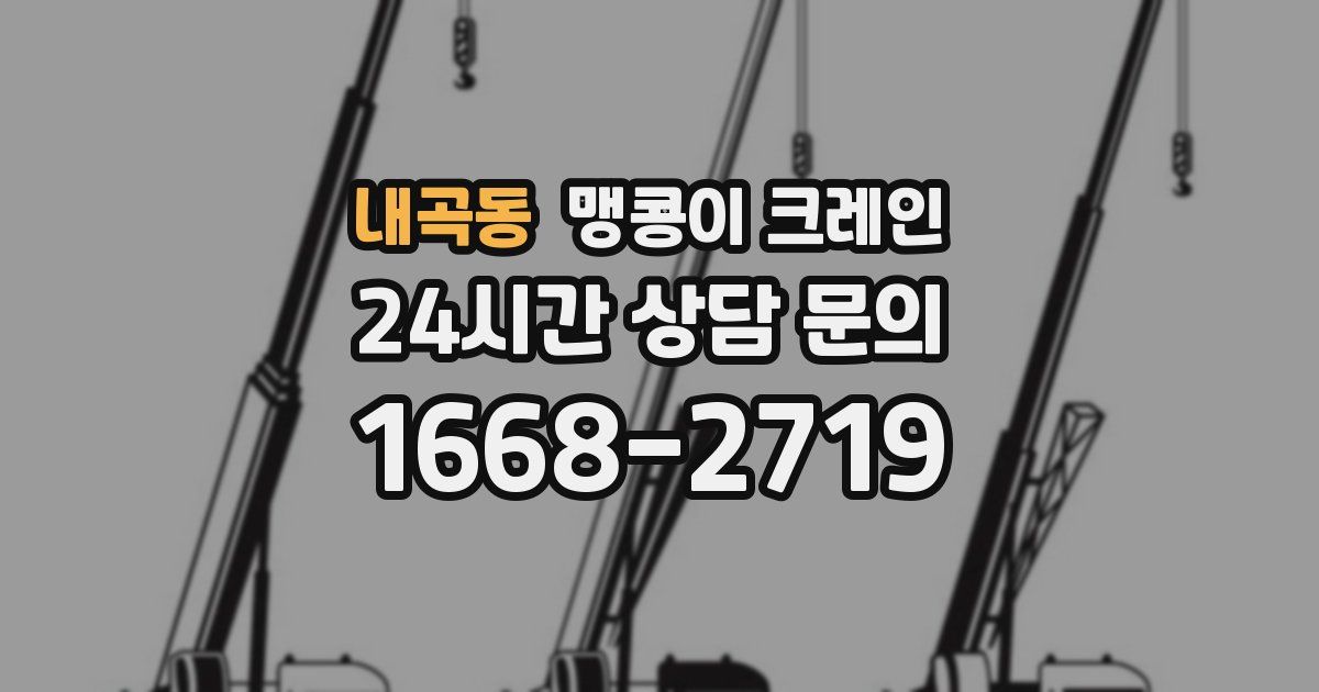 내곡동 맹콩이 크레인