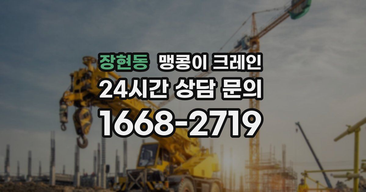 장현동 맹콩이 크레인