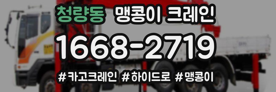청량동 맹콩이 크레인