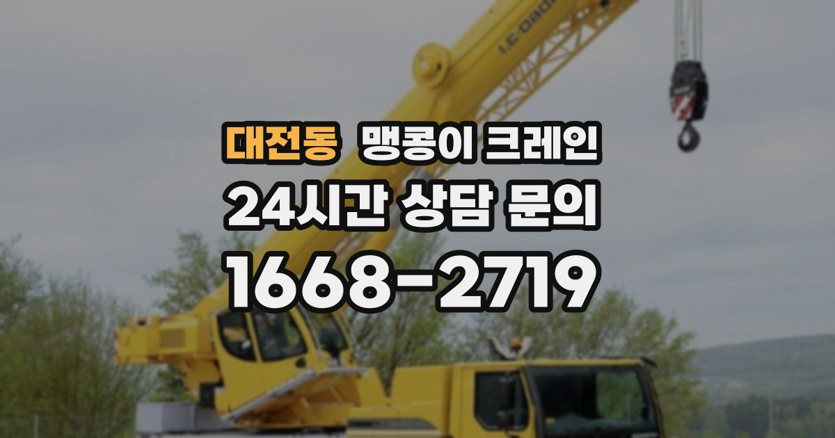 대전동 맹콩이 크레인