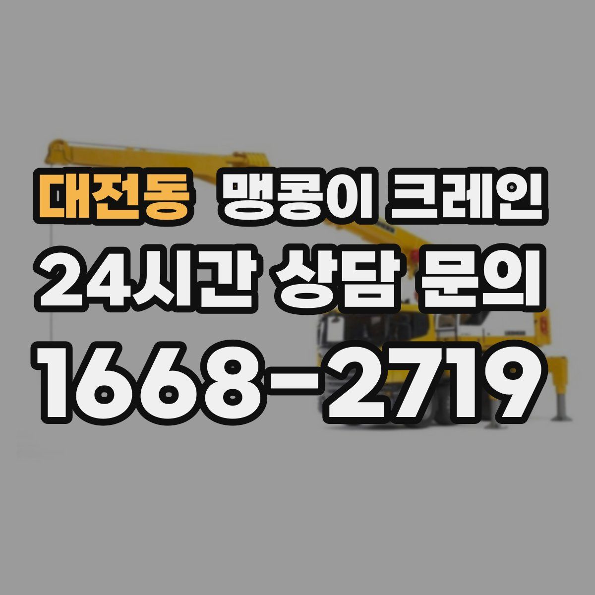 대전동 맹콩이 크레인