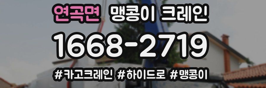 연곡면 맹콩이 크레인