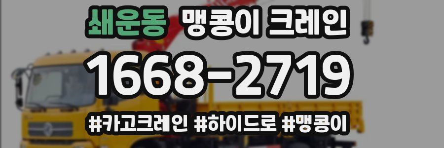 쇄운동 맹콩이 크레인