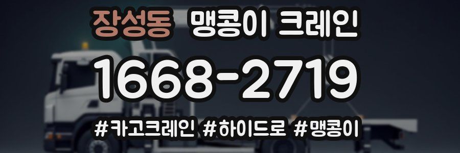 장성동 맹콩이 크레인