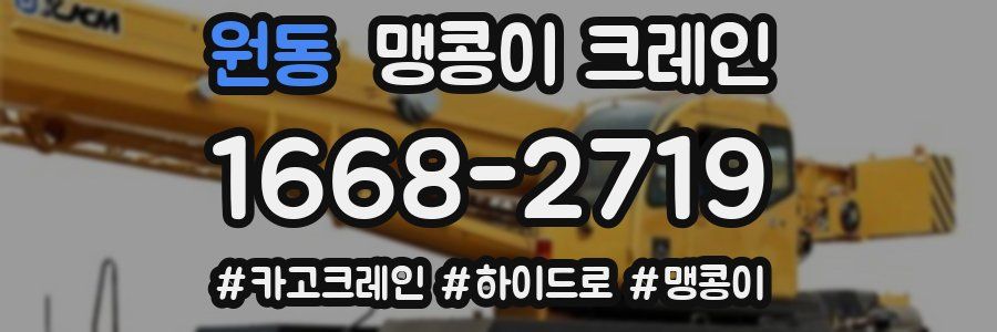 원동 맹콩이 크레인