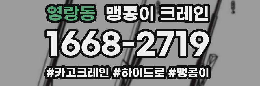 영랑동 맹콩이 크레인