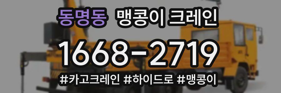 동명동 맹콩이 크레인