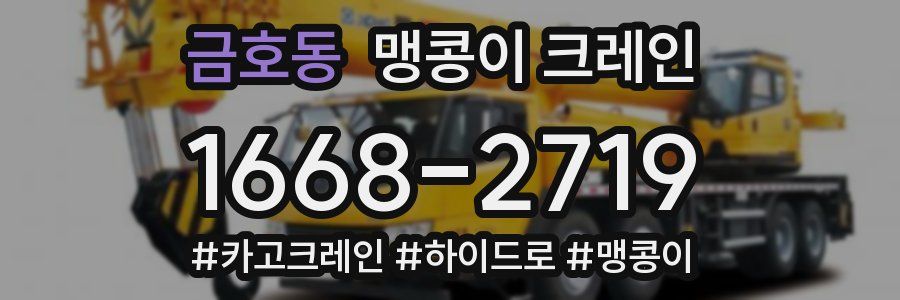 금호동 맹콩이 크레인