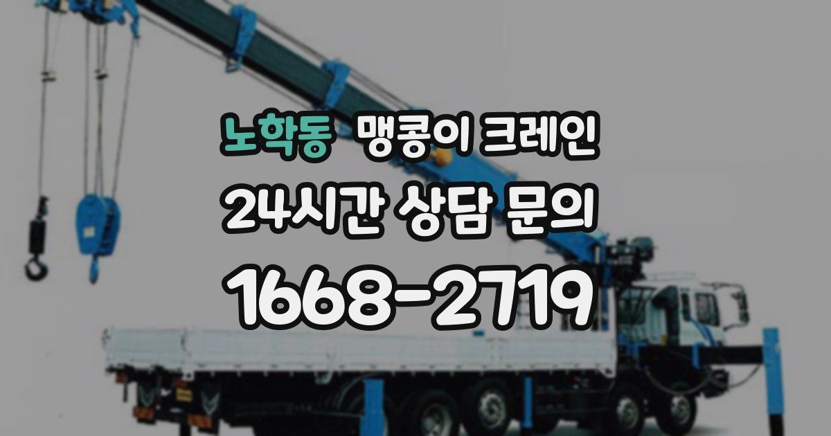 노학동 맹콩이 크레인
