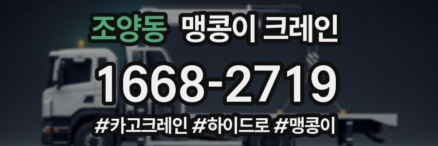 조양동 맹콩이 크레인