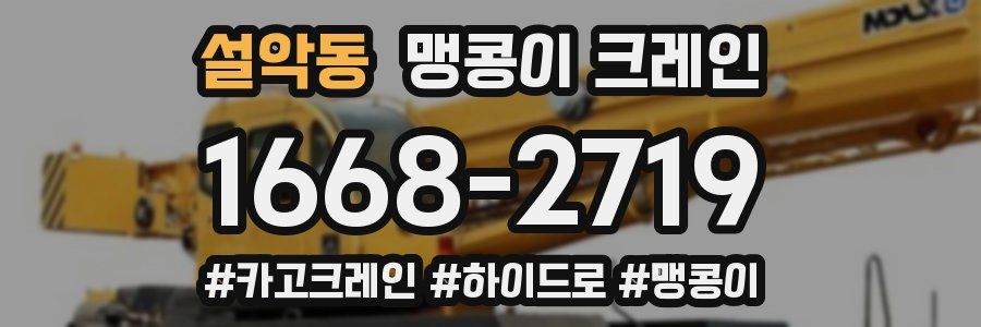 설악동 맹콩이 크레인