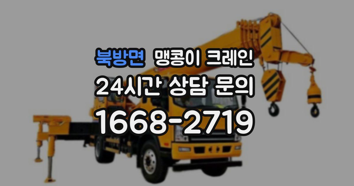 북방면 맹콩이 크레인