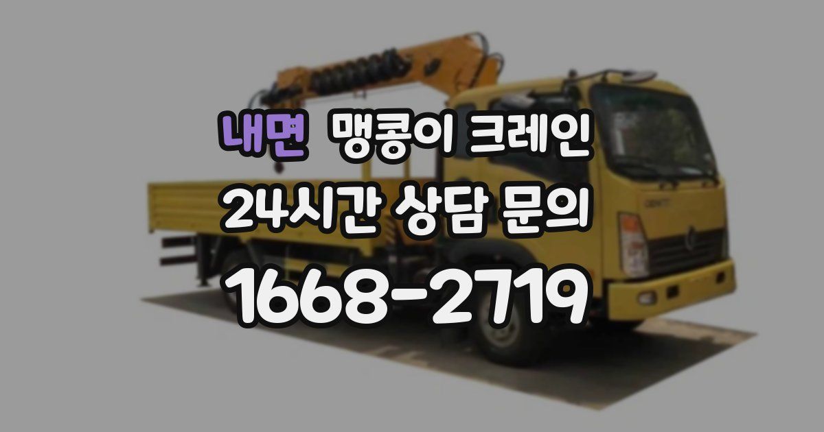 내면 맹콩이 크레인