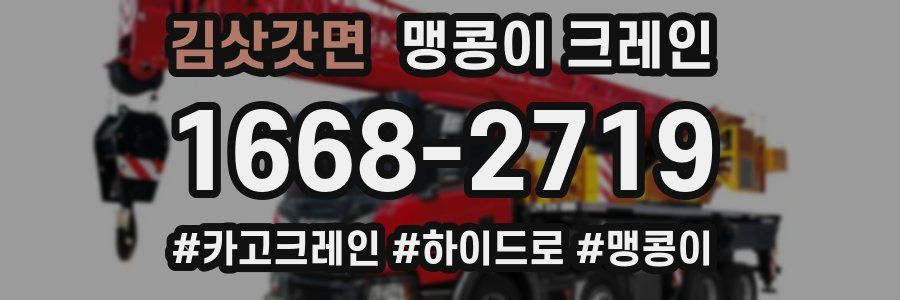 김삿갓면 맹콩이 크레인