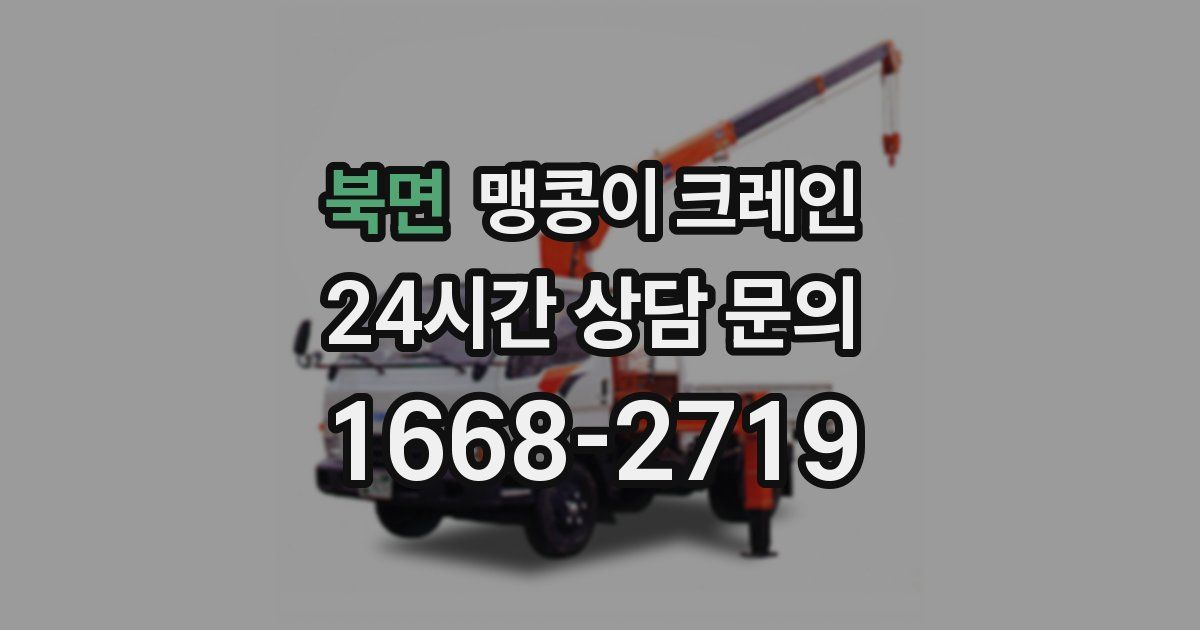 북면 맹콩이 크레인