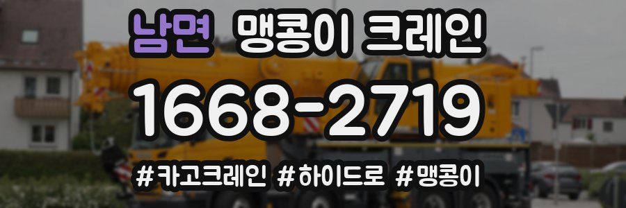 남면 맹콩이 크레인