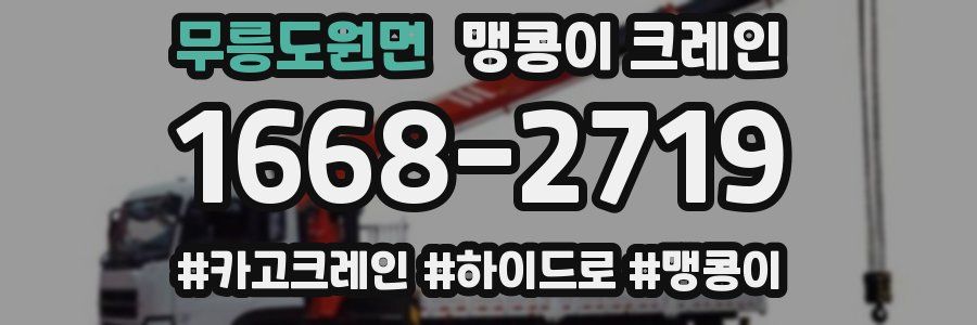 무릉도원면 맹콩이 크레인