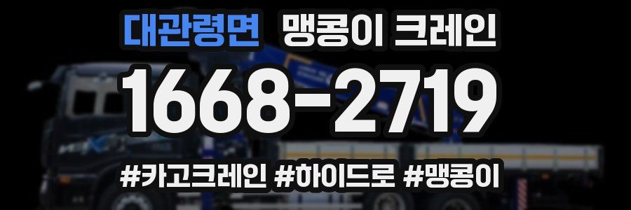 대관령면 맹콩이 크레인