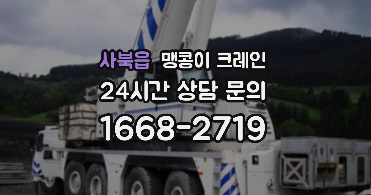 사북읍 맹콩이 크레인