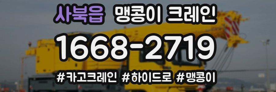 사북읍 맹콩이 크레인