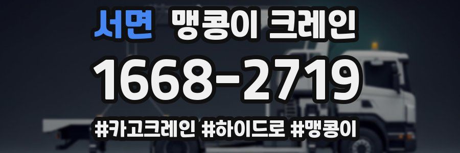 서면 맹콩이 크레인