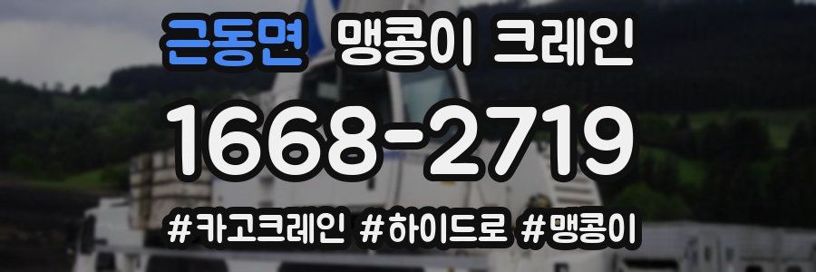 근동면 맹콩이 크레인