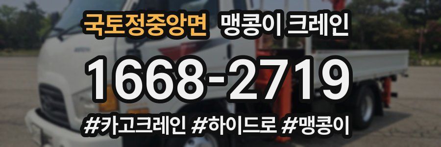 국토정중앙면 맹콩이 크레인