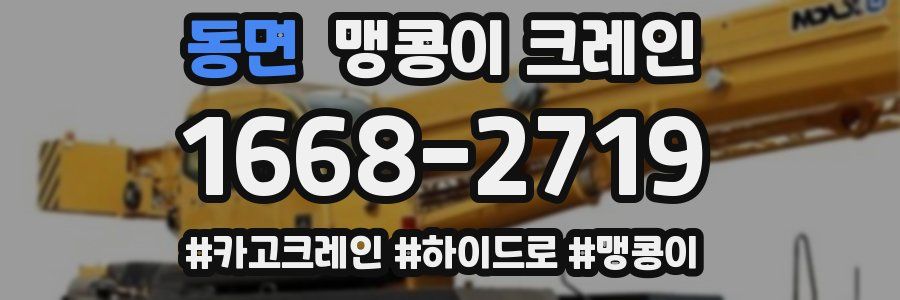 동면 맹콩이 크레인