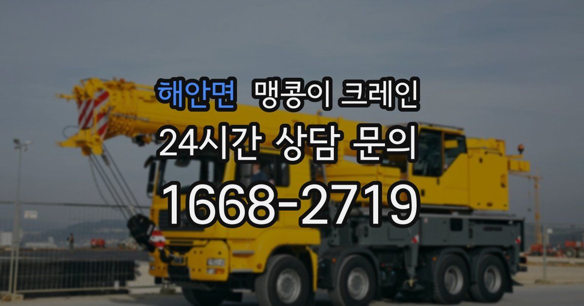해안면 맹콩이 크레인