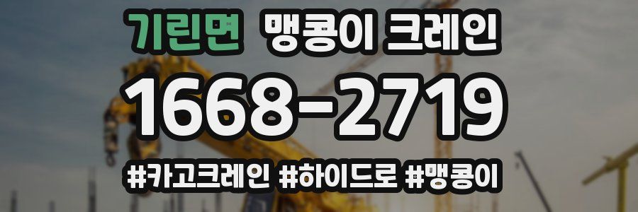 기린면 맹콩이 크레인