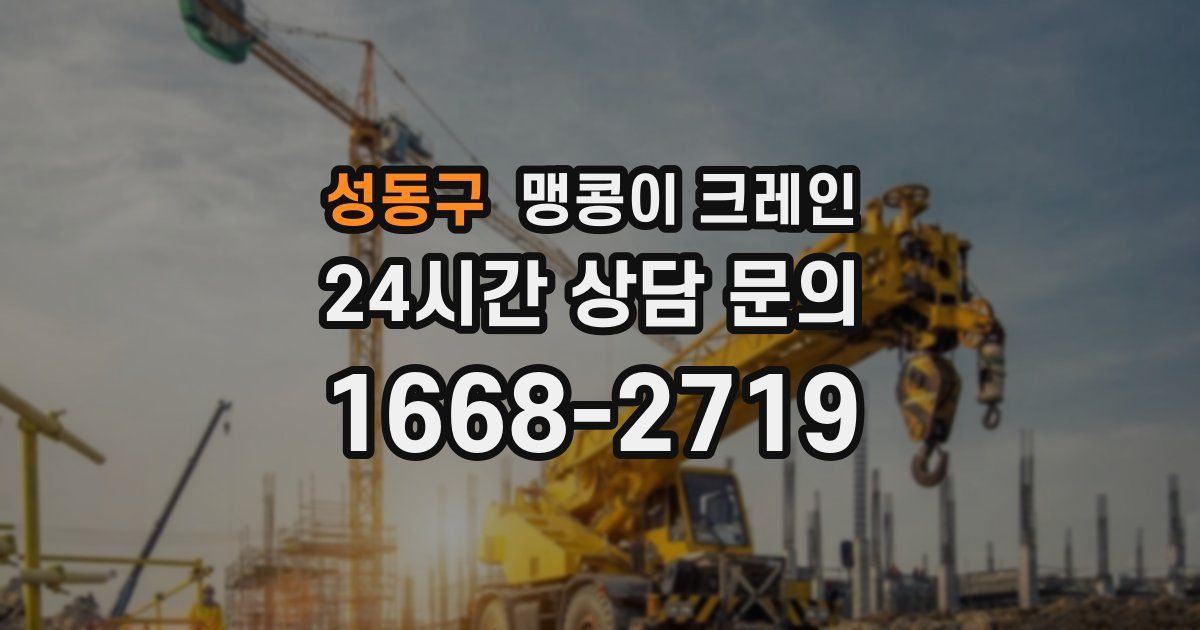 성동구 맹콩이 크레인