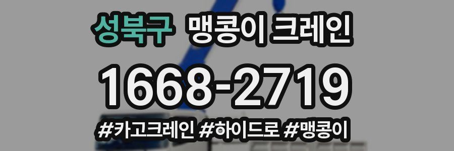 성북구 맹콩이 크레인