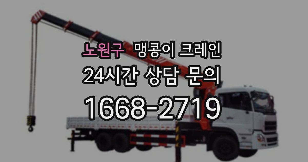 노원구 맹콩이 크레인