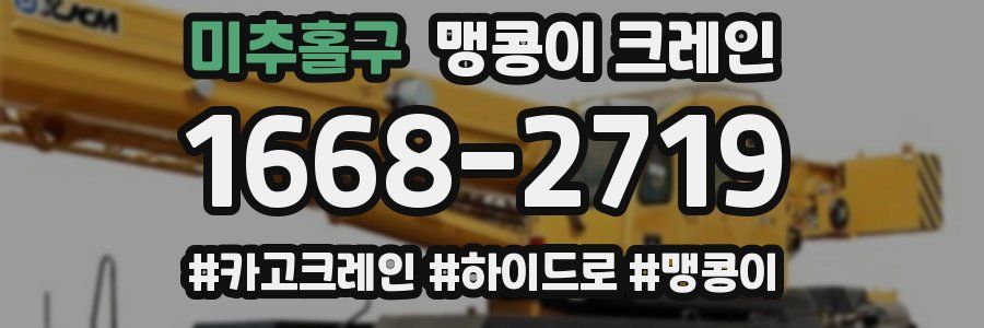 미추홀구 맹콩이 크레인