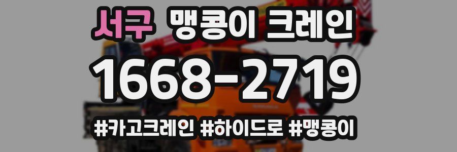 서구 맹콩이 크레인