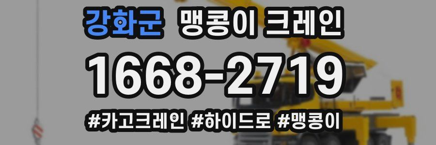 강화군 맹콩이 크레인