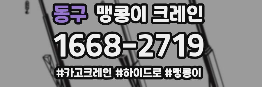 동구 맹콩이 크레인