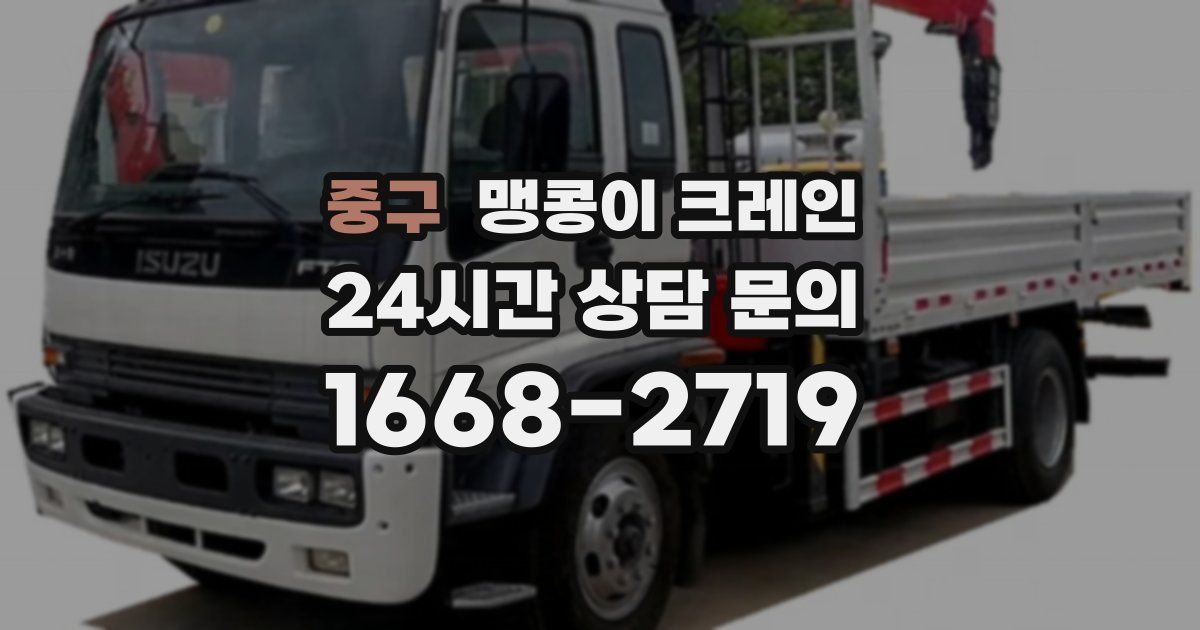 중구 맹콩이 크레인