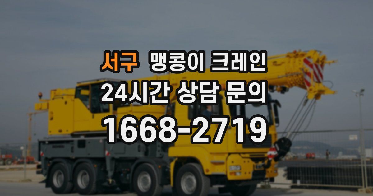 서구 맹콩이 크레인