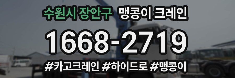 수원시 장안구 맹콩이 크레인
