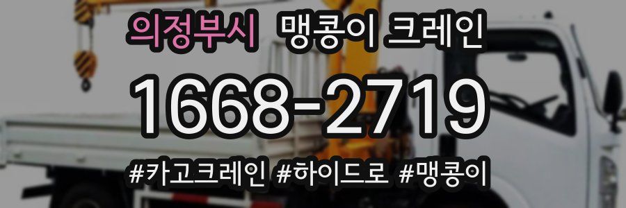 의정부시 맹콩이 크레인