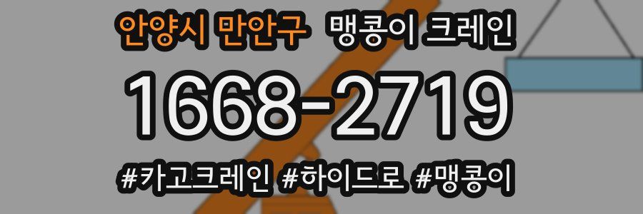 안양시 만안구 맹콩이 크레인