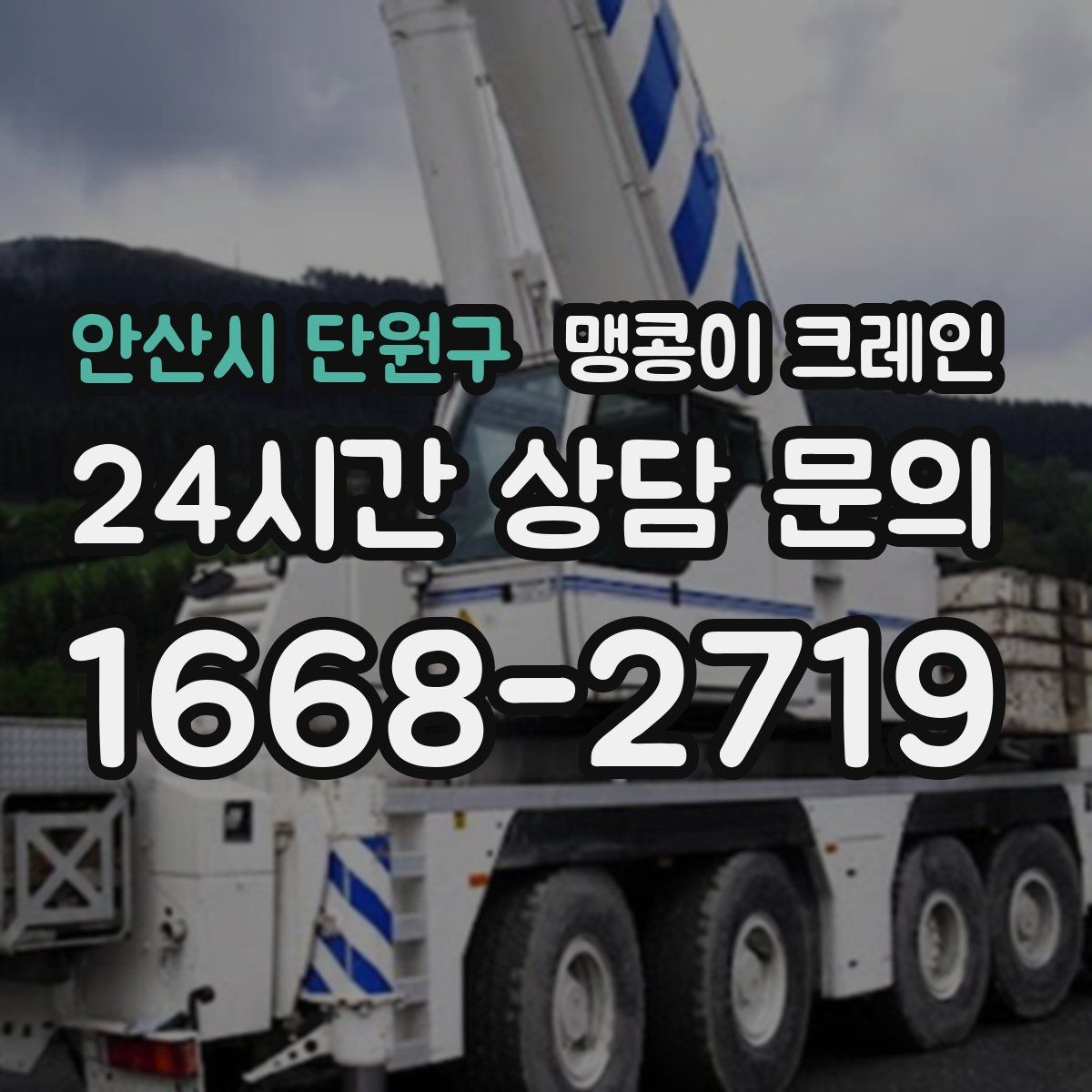 안산시 단원구 맹콩이 크레인