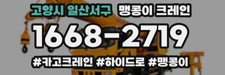 고양시 일산서구 맹콩이 크레인