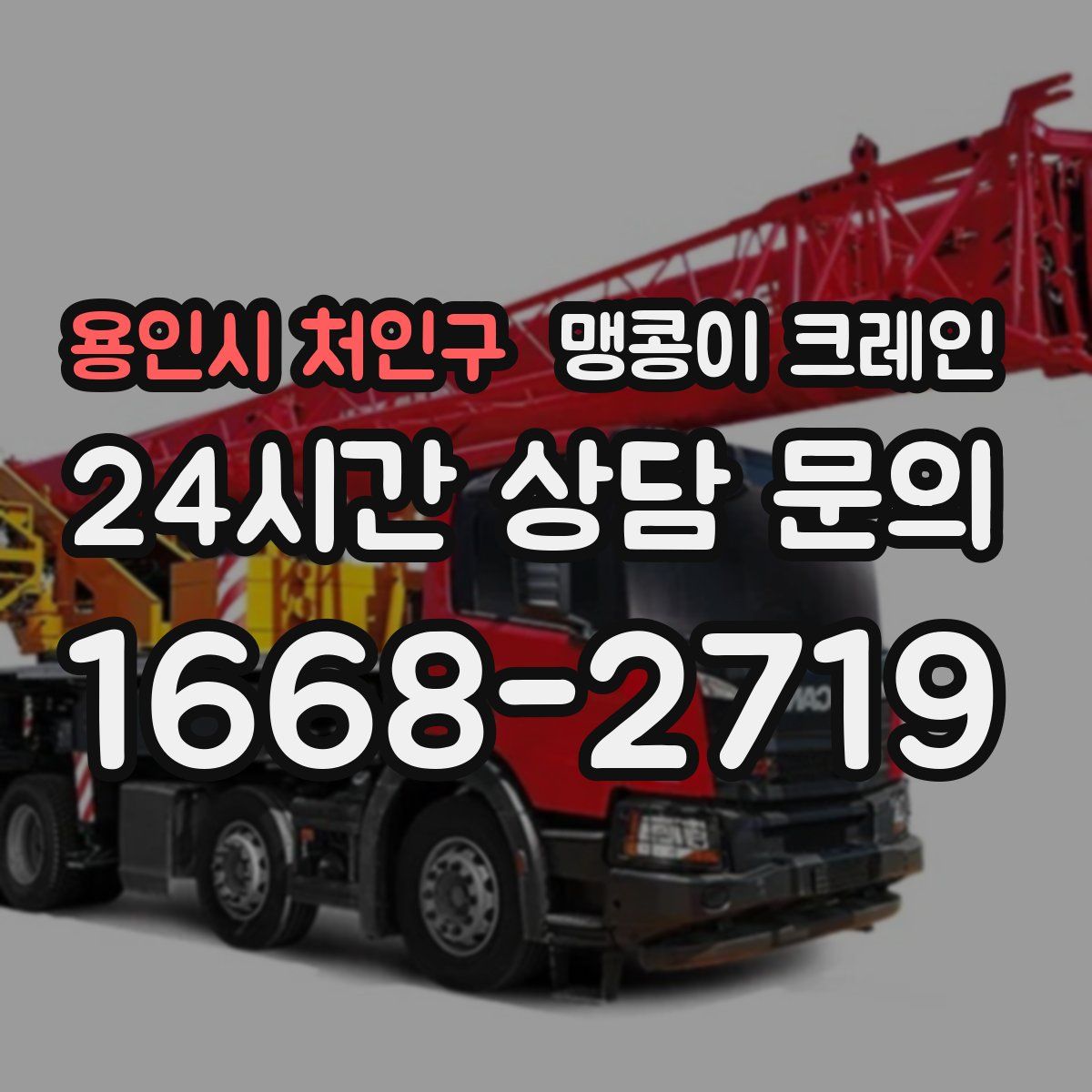 용인시 처인구 맹콩이 크레인