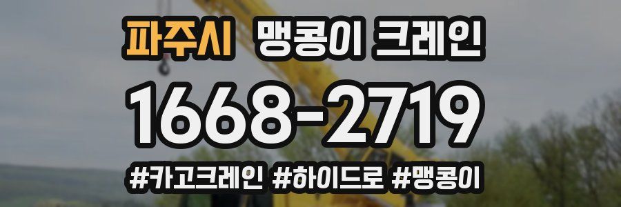 파주시 맹콩이 크레인