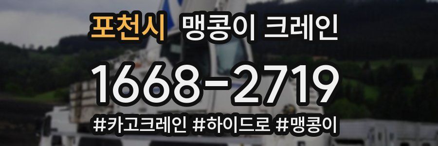 포천시 맹콩이 크레인